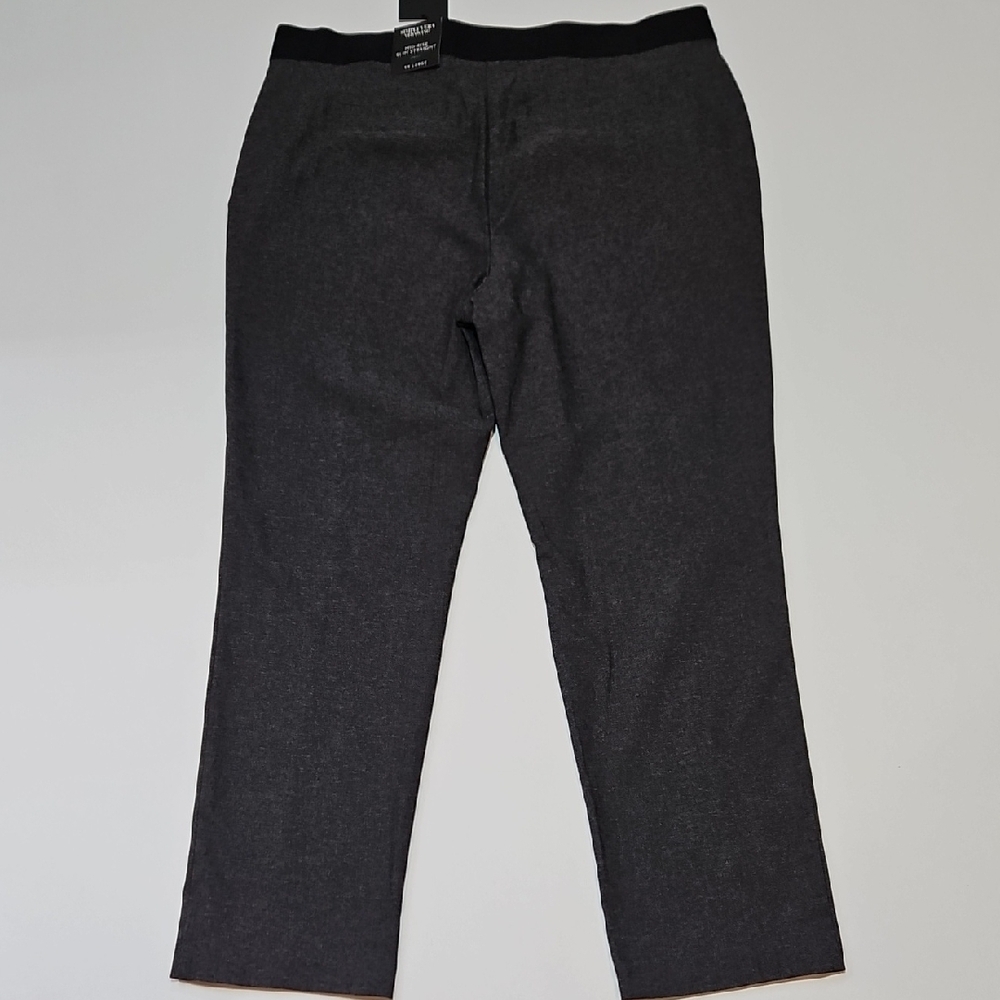 Simply Vera Vera Wang Charcoal Black Slim Straight Leg Mid-rise Pants XXL - Picture 8 of 13